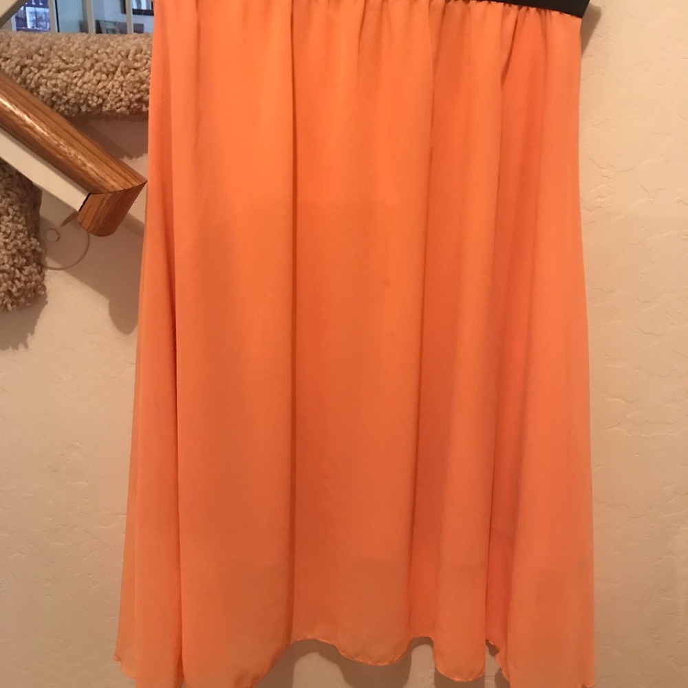 Orange Lularoe Lola skirt